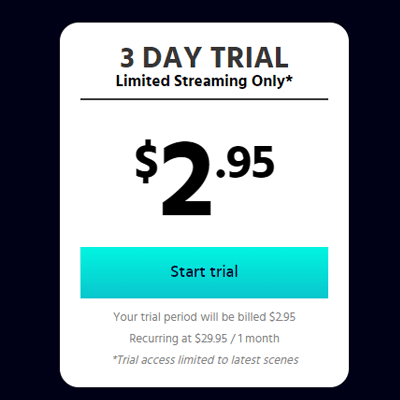 3 Day Trail Offer