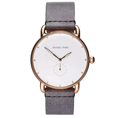 Contemporary 38mm Leather Strap Watch For Her