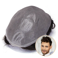 Lavivid V-looped Mirage Toupee For Men | 0.04-0.06mm Full Super Thin Skin Base | Celebrities Choice