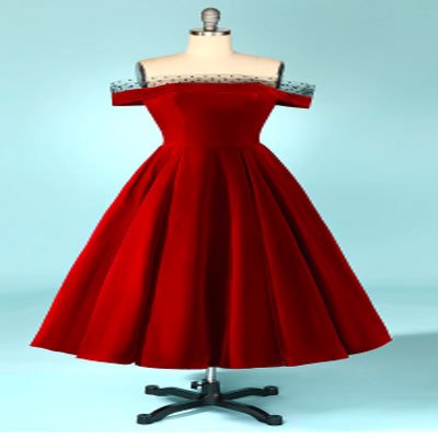 Burgundy Off the Shoulder Velvet Prom Dress