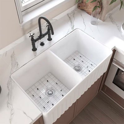 armhouse Kitchen Sink Reversible Double Bowl Model HR