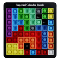 Pop It Perpetual Puzzle Pop Daily Calendar