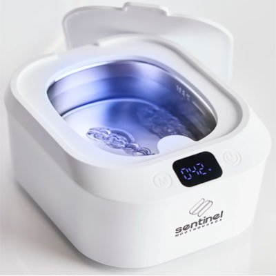 Ultrasonic Cleaner + UV Light Sterilizer