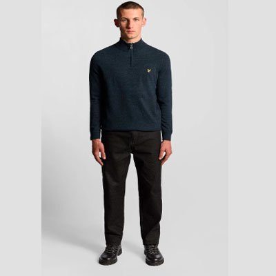 Lambswool Blend 1/4 Zip Jumper