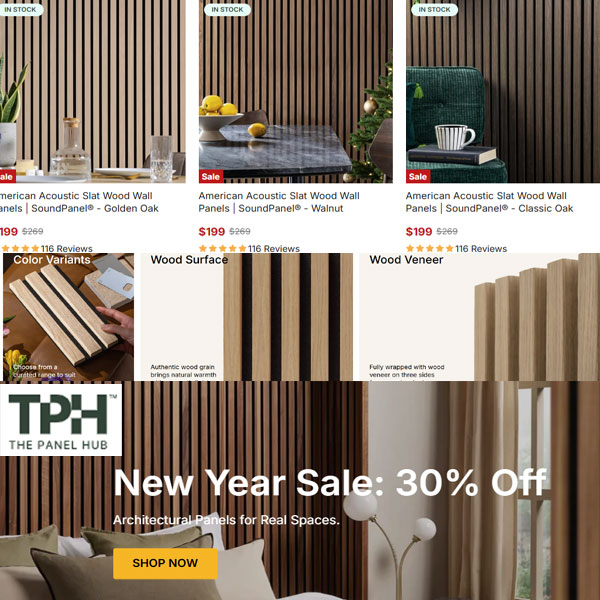 Acoustic Slat Panels & Wood Wall Paneling Deals | Up to 30% Off