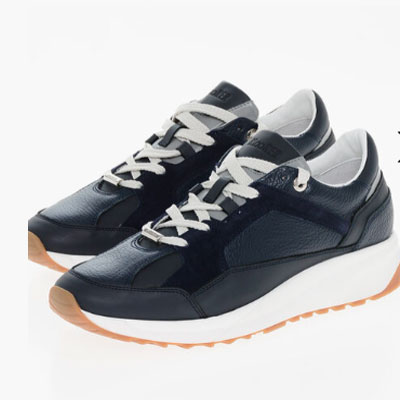 Lace-up HOPIAN Sneakers with Suede Inserts