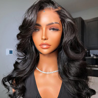 Body Wave 13Ã—4 Lace Wig-180% Density Natural Black Human Hair