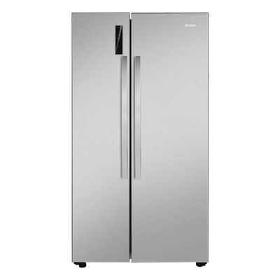 Edison 637L No Frost Double-Door Refrigerator with 22.5 Cubic Feet Capacity - Silver