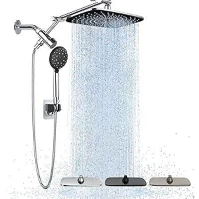 Veken Wide Rain Shower Head with Handheld