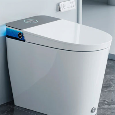 Smart Toilet with Flush Tank