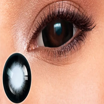 Black Doll Eye Mini Sclera Contact Lenses