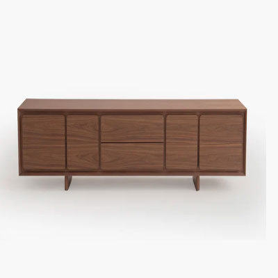 Gentlewood TV Stand with Crown Walnut by Acanva