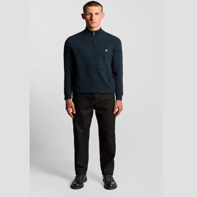 Lambswool Blend 1/4 Zip Jumper